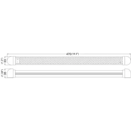 12 V LED svetlo - 470 mm