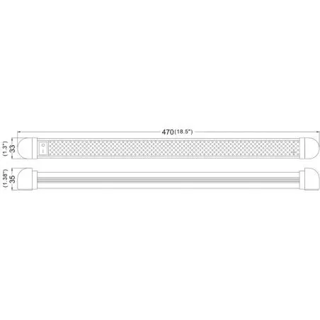 12-V-LED-Linienleuchte - 470 mm