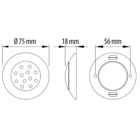 Carbest LED Spot 75x18mm