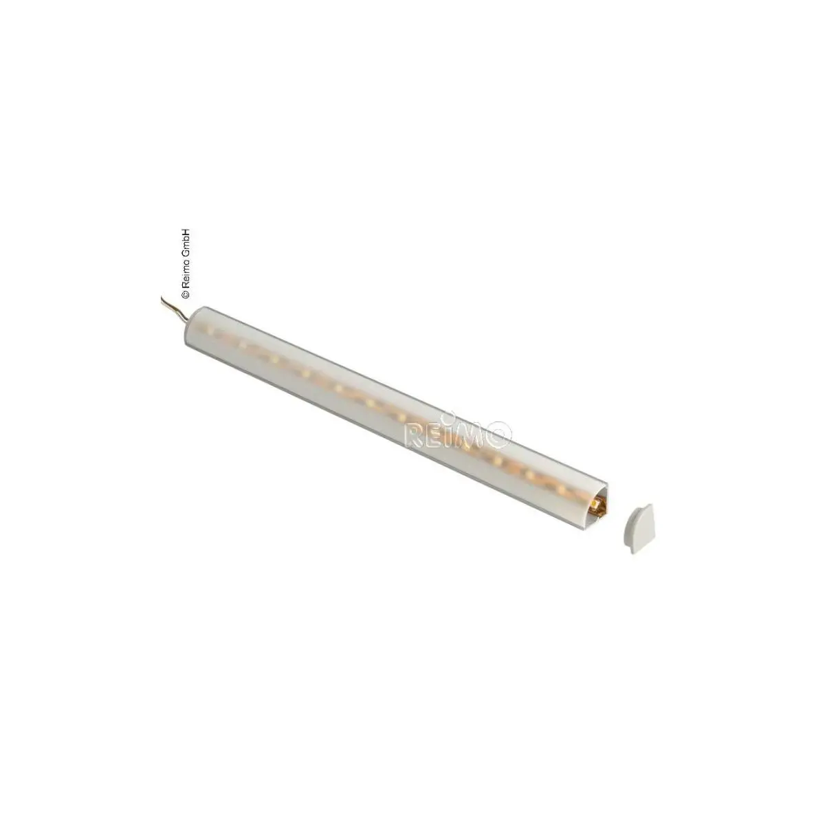 Capac Carbest pentru profil plat LED din aluminiu 2 buc - 829991
