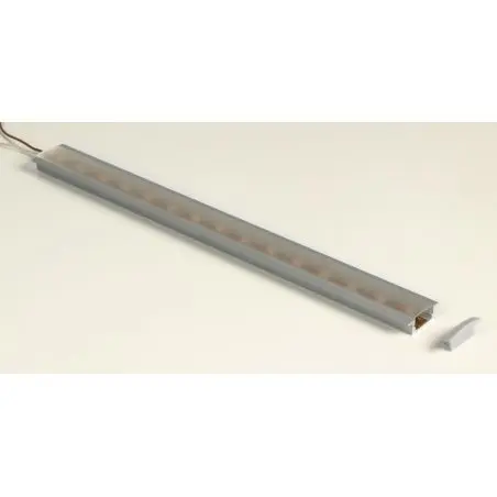 Carbest Auminium-Profil für LED-Bänder Länge 1,5m flach