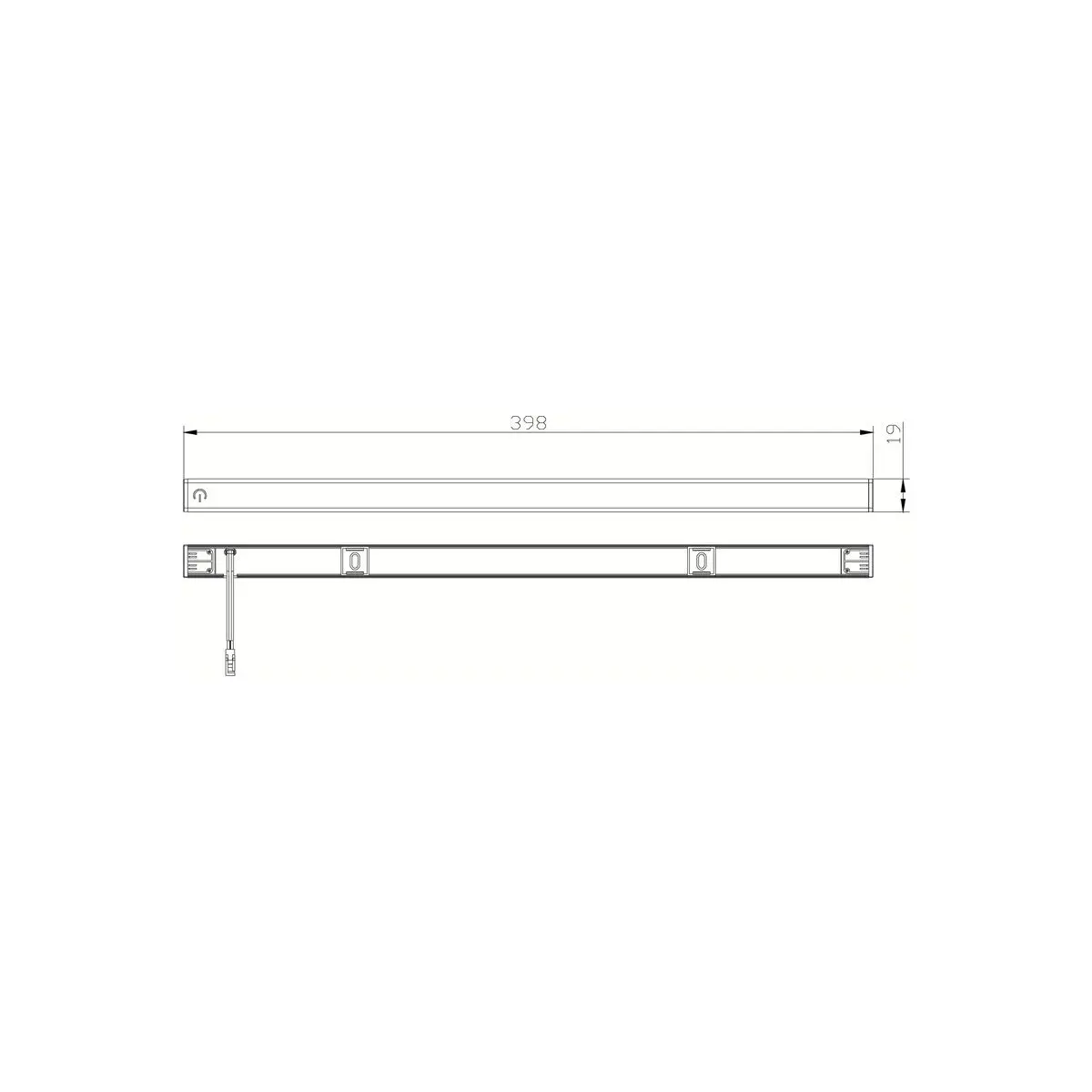 Carbest 12V LED vonali lámpa 400 mm