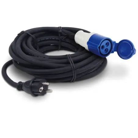 Adaptačný kábel CEE Schuko zástrčka/CEE spojka - 25 m