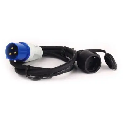 Carbest Adapterkabel CEE- Stecker/Schukokupplung 0,4m 3x1,5mm