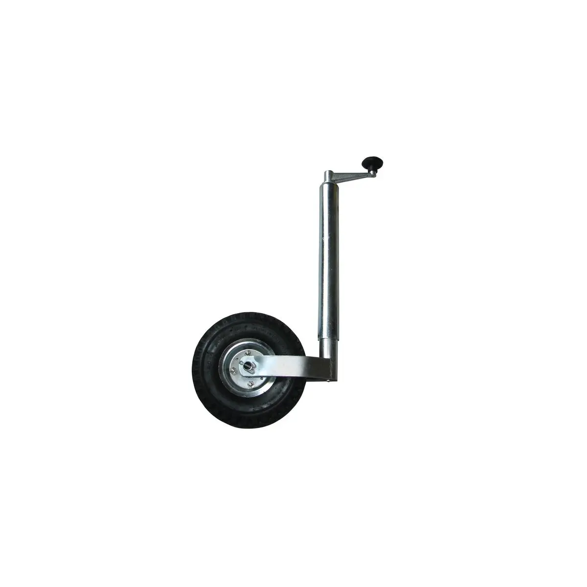 Roata jockey Carbest cu anvelope pneumatice pentru bara de tractiune rulota - inaltime telescopica