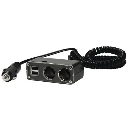 2-násobný multirozdeľovač Carbest s pripojením USB