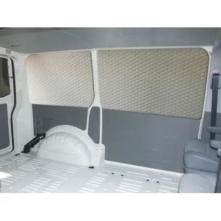 Gesteppte Innenverkleidung für VW T5/T6 Busse ohne Fenster - Für die Schiebetür mit Klett