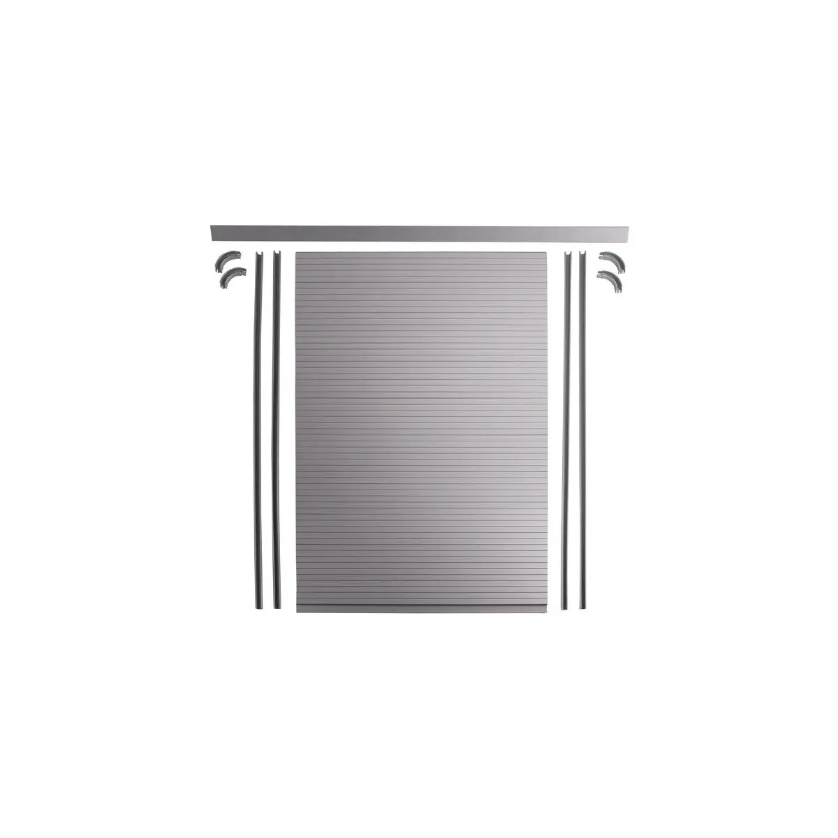 Kompletná súprava roletových dverí - sivá