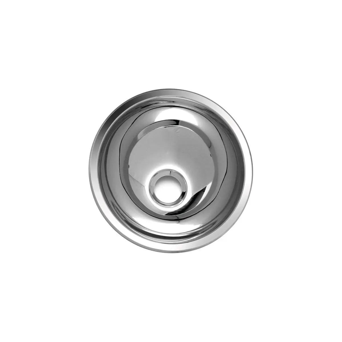 Okrúhle umývadlo z nehrdzavejúcej ocele - priemer 265 mm