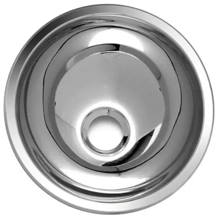 Runder Edelstahl-Waschbecken - Durchmesser 265 mm