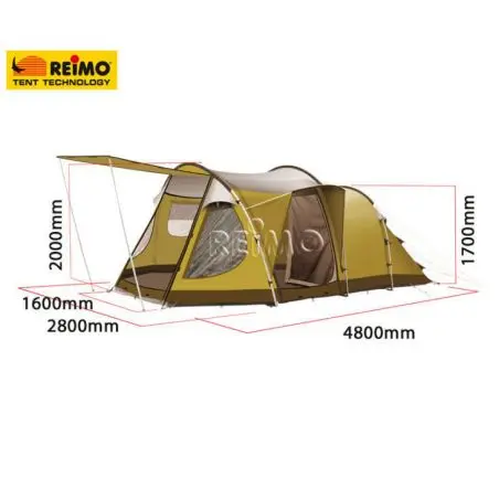 Campingzelt Bregenz 2, Family Edition Z5, Familienzelt für 4 Personen