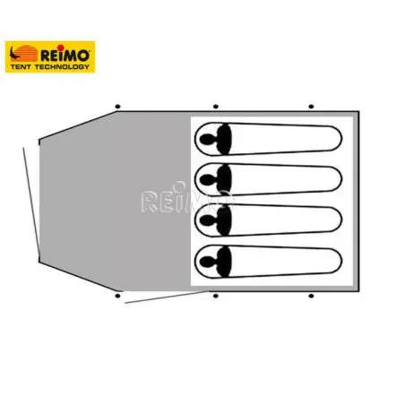 Exklusives 4-Personen Campingzelt Dakota Z5 Deluxe