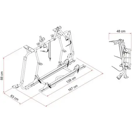 Suport de biciclete Carry-Bike VW T6 Pro