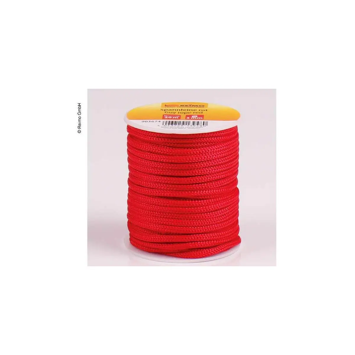 Napínacie lano 20 metrov, Ø3 mm, farba: červená