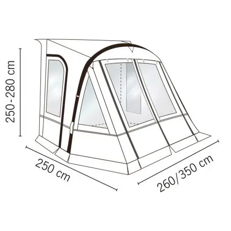 Reisemobilvorzelt One Beam Air High
