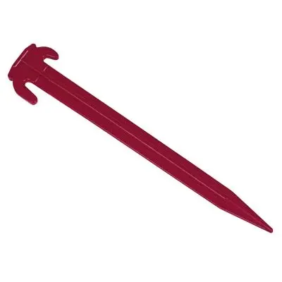 Stanové kolíky z plastu, červené, 20 cm dlhé, 5 kusov v balení SB