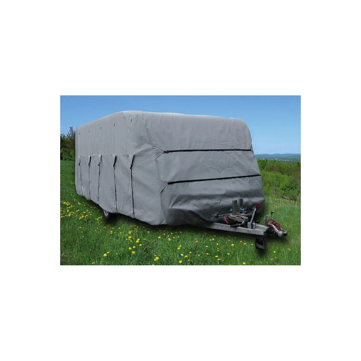 Ochranný kryt na karavan 520x230x220cm, sivý