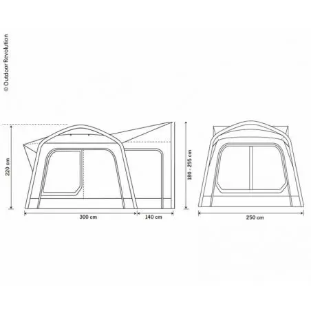Outdoor Revolution Movelite Tail Busheckzelt
