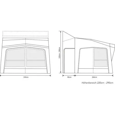 Outdoor Revolution ESPRIT PRO X 350M Reisemobilvorzelt