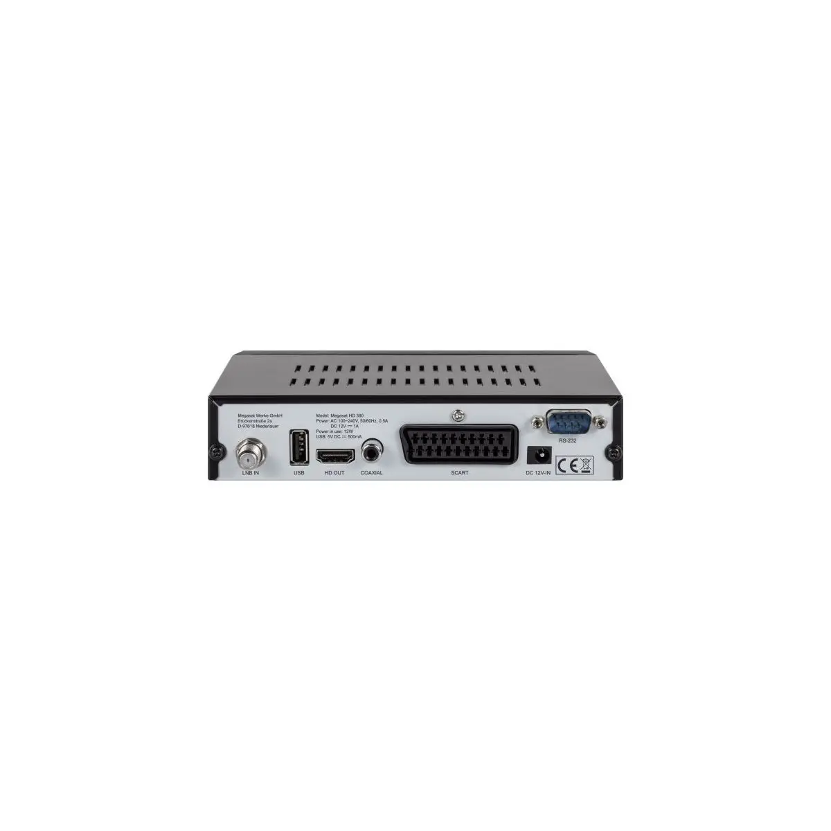Sat-Receiver Megasat HD 390, 230 Volt