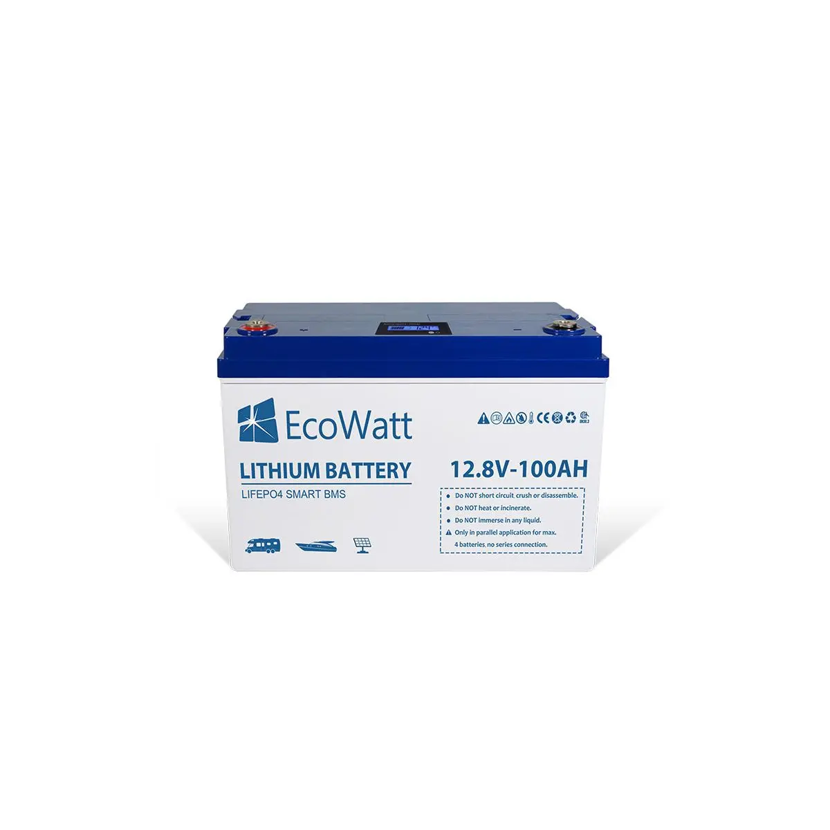 Batéria EcoWatt LiFePO4 Smart BMS 12.8V 100Ah