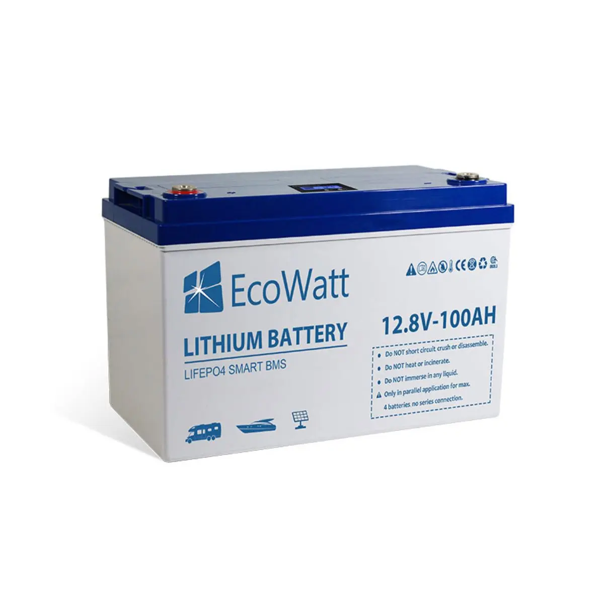 Batéria EcoWatt LiFePO4 Smart BMS 12.8V 100Ah