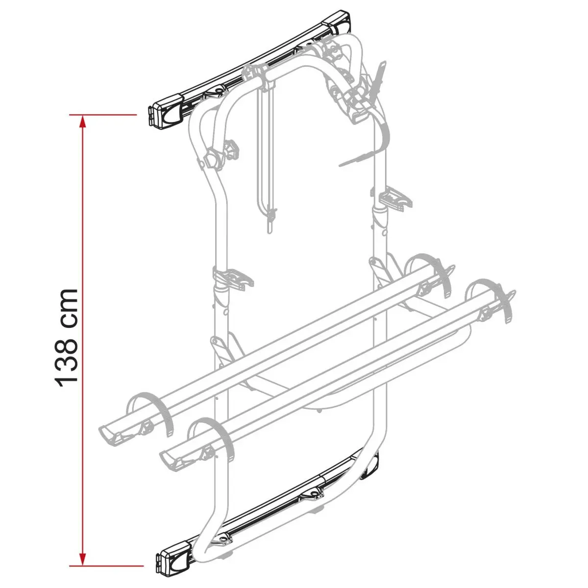 Kit Bar Carry-Bike DJ - Mercedes-Benz Sprinter W906, silber