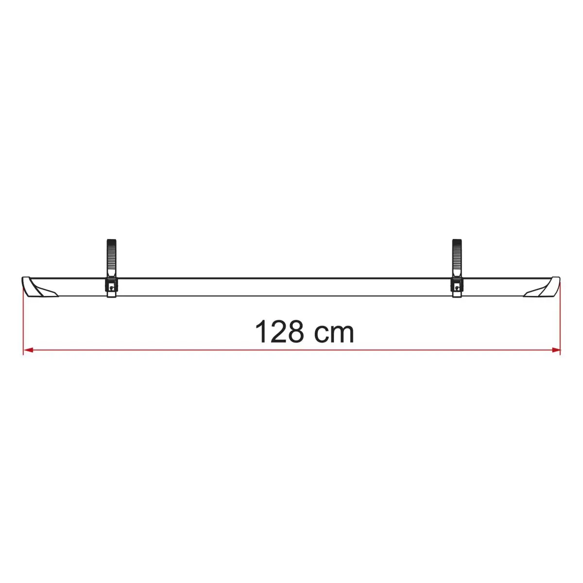 Fahrradschiene Rail Plus - schwarz