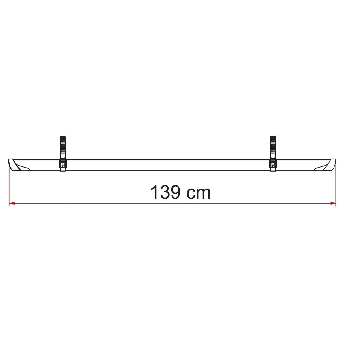 Fahrradschiene Rail Plus XL - schwarz