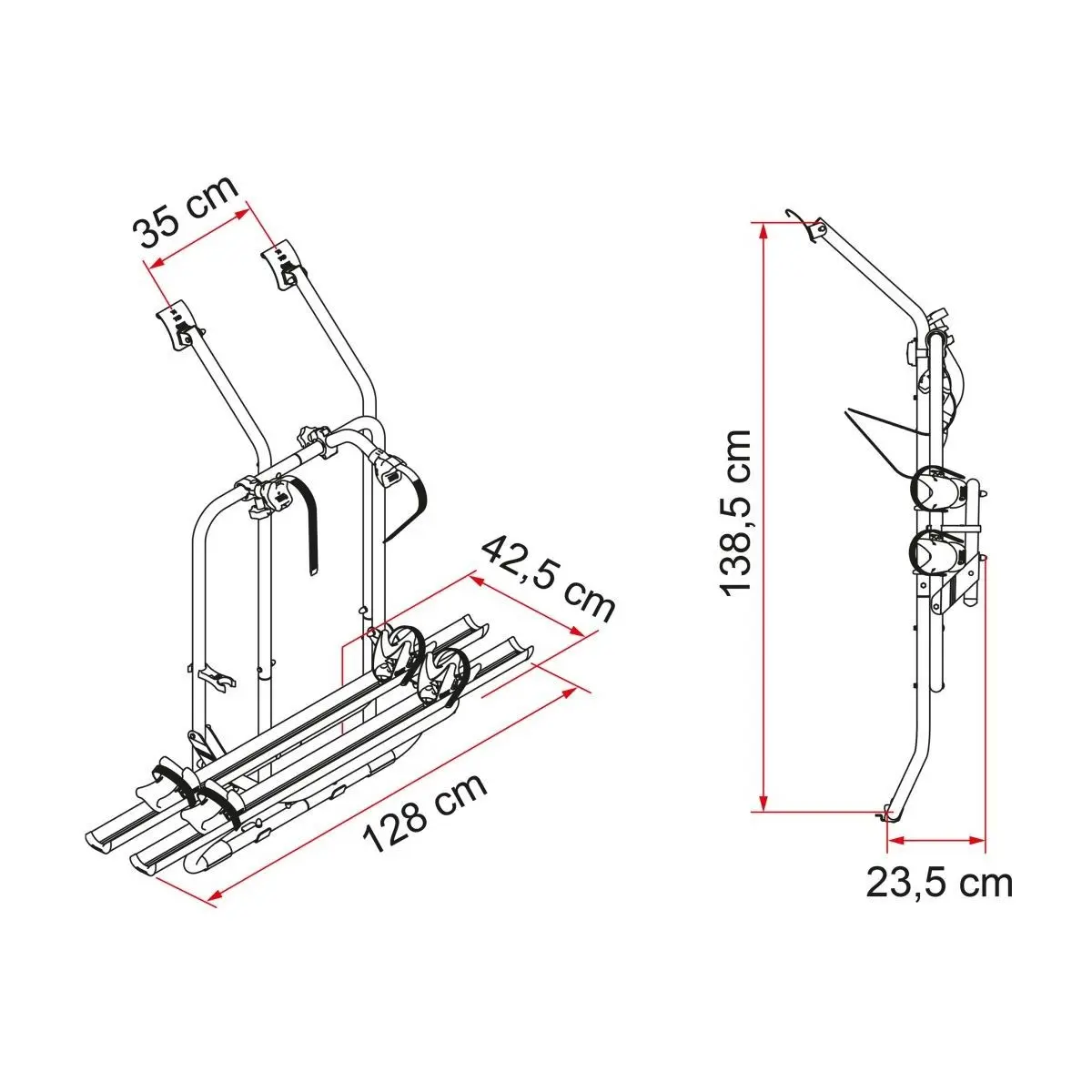 Suport de biciclete Carry-Bike VW T4 D