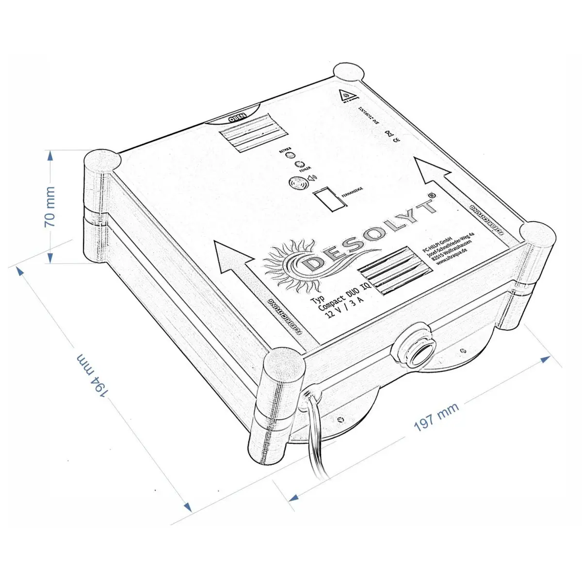 Desolyt Compact DUO IQ Sense - UV-C LED Wasserdesinfektion