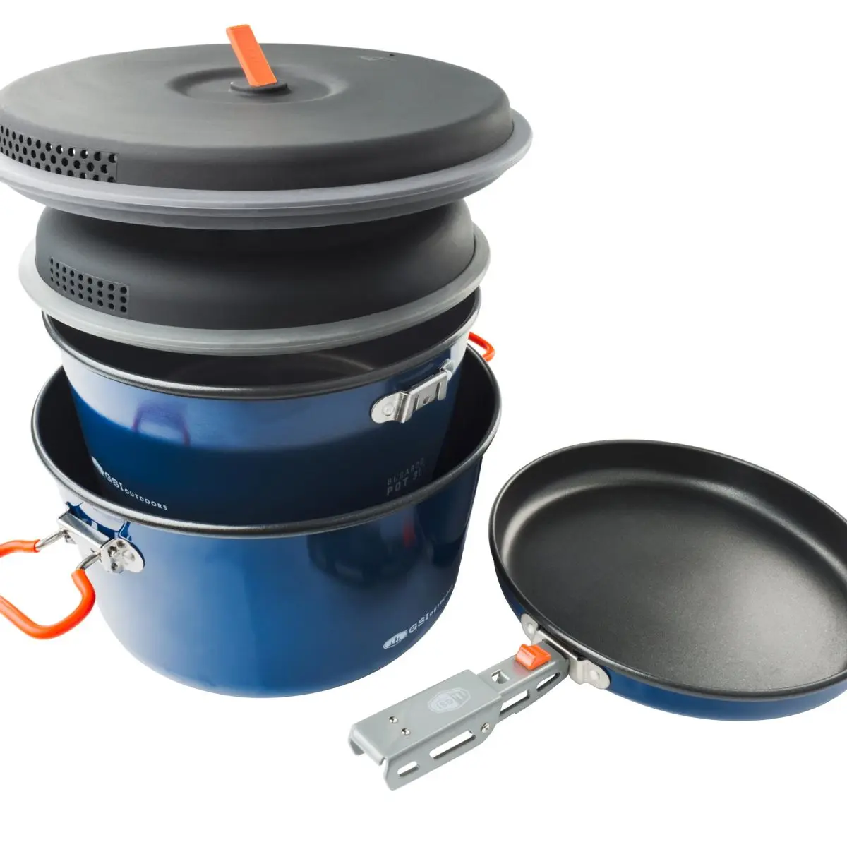 Camping Kochset - Aluminium Kochset mit Antihaftbeschichtung