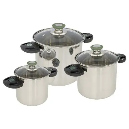 Edelstahl-Kochtopfset Elegance Compact