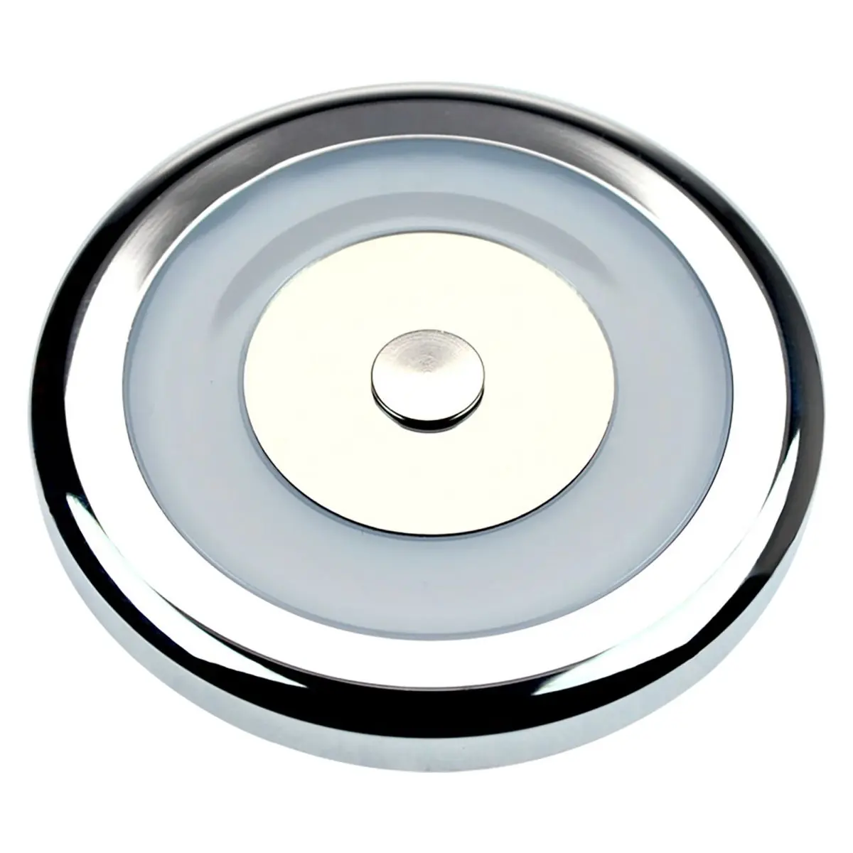 LED-Aufbauleuchte rund 3W mit Dimmschalter - Aufbauspot  70mm chrom