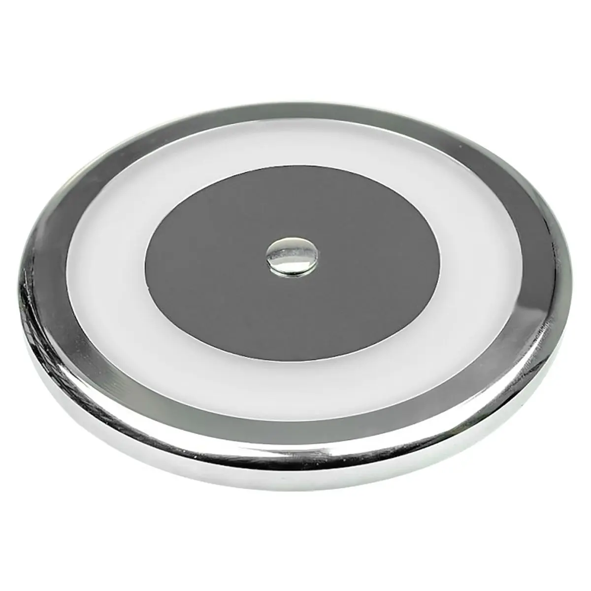 LED-Aufbauleuchte rund 6,2W mit Dimmschalter - Aufbauspot  106mm chrom