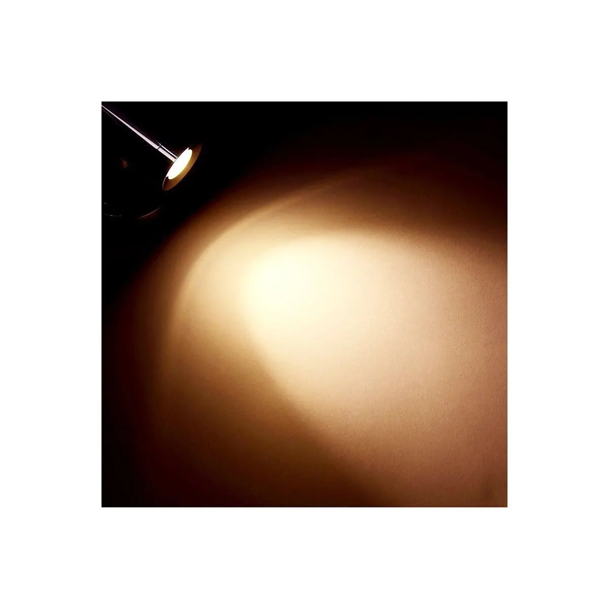LED-Leseleuchte 2,5W mit Schalter und Dimmregler - Leseleuchte 3000K chrom