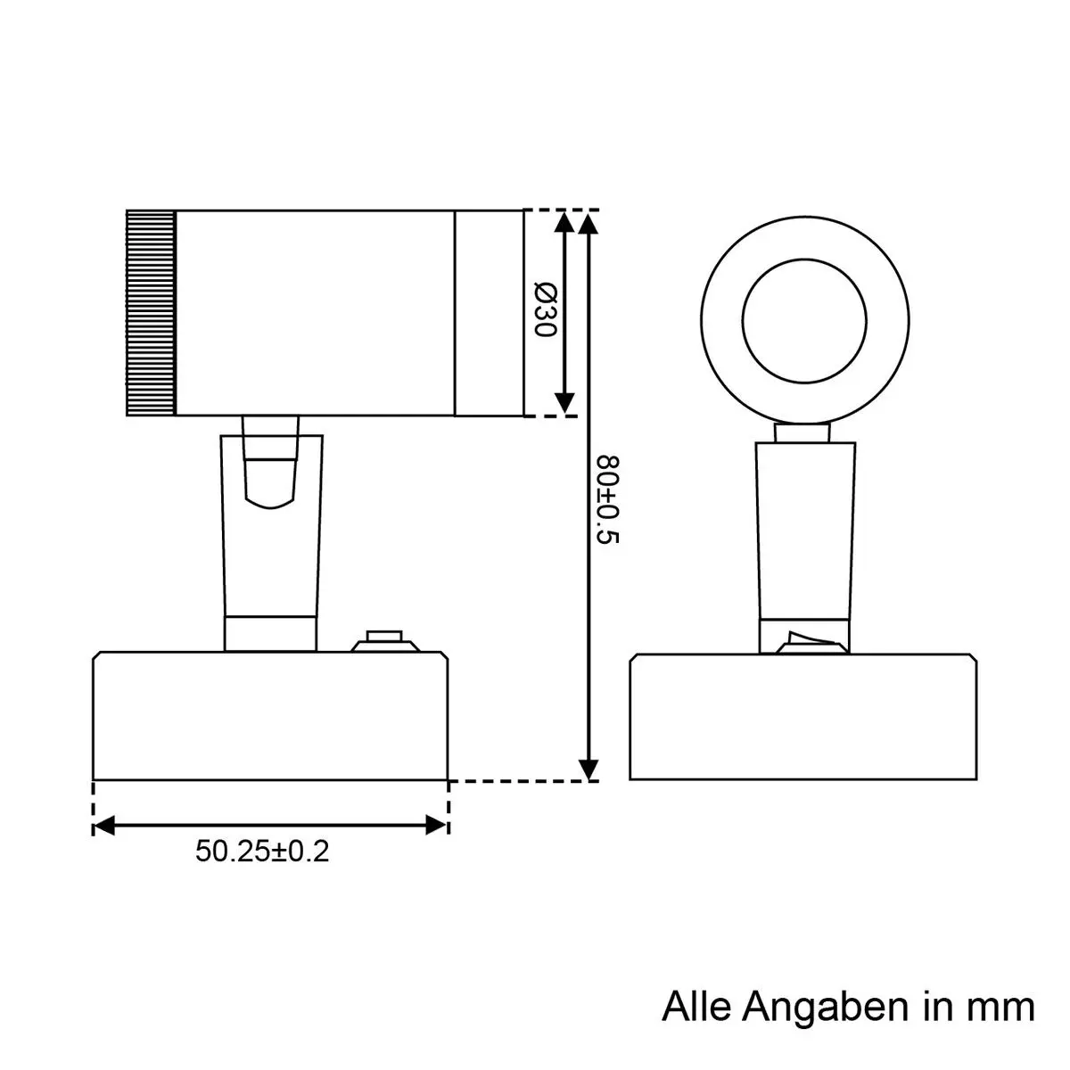 LED-Leseleuchte 2,5W mit Schalter und Dimmregler - Leseleuchte 3000K chrom