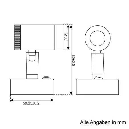 Miniaufbau-Spot LED1x1S22SD