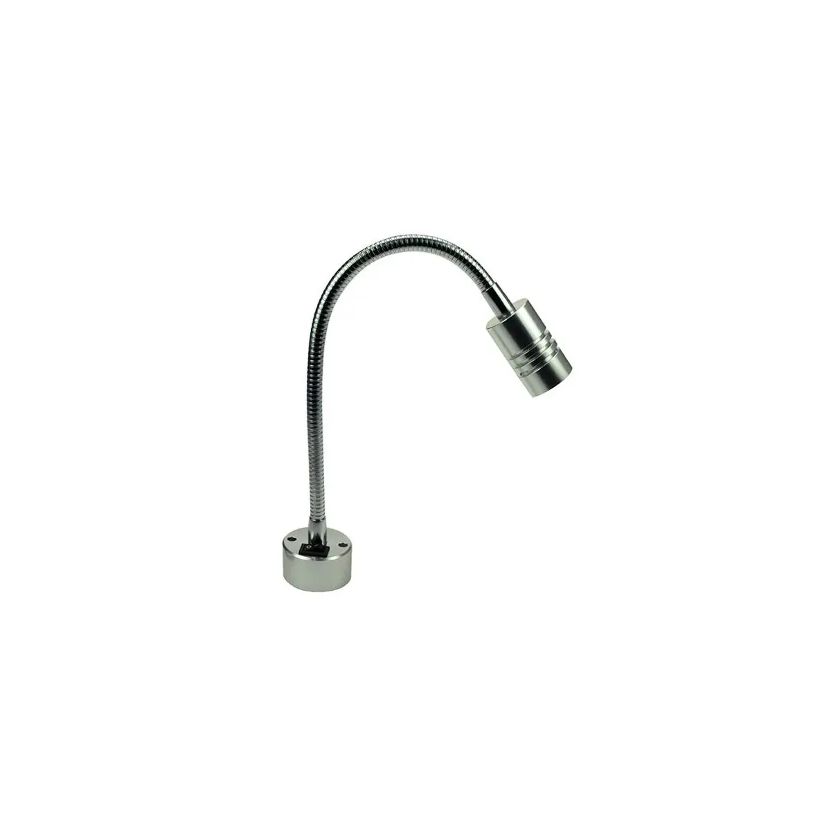 LED- Schwanenhalsleuchte  2W mit Schalter - Leseleuchte 3000K 300mm Hals