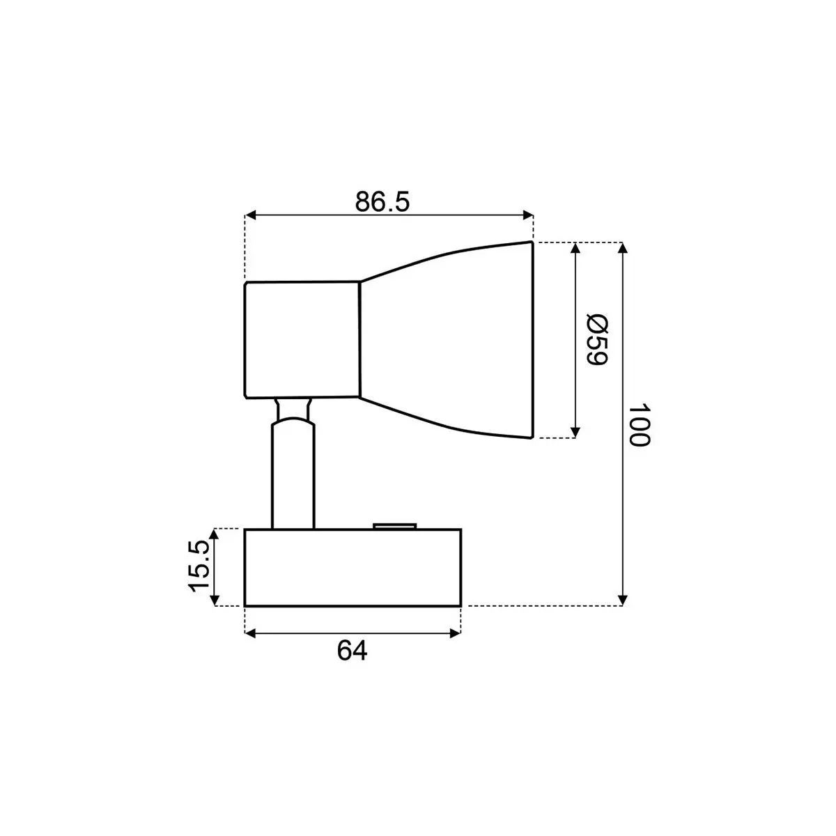 LED-Leseleuchte 3W mit Dimmschalter - Leseleuchte 3000K mit Echtglas