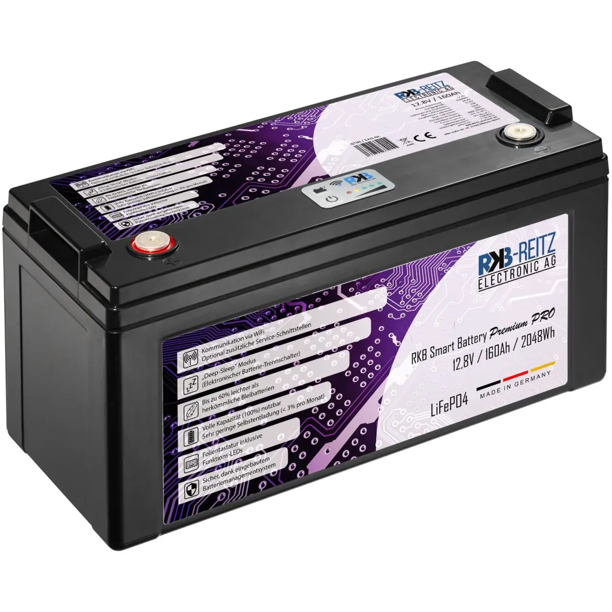 Lithium-Batterie RKB Smart Premium PRO - 160 Ah
