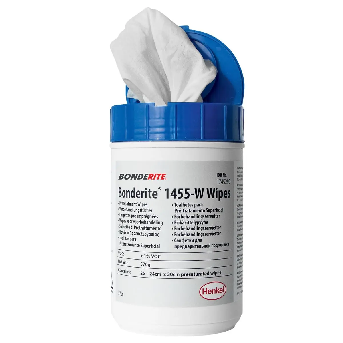 Konversionsbeschichtung TEROSON BONDERITE M-NT 1455 W WIPES - Metallvorbehandlung, Konversionsbeschichtung
