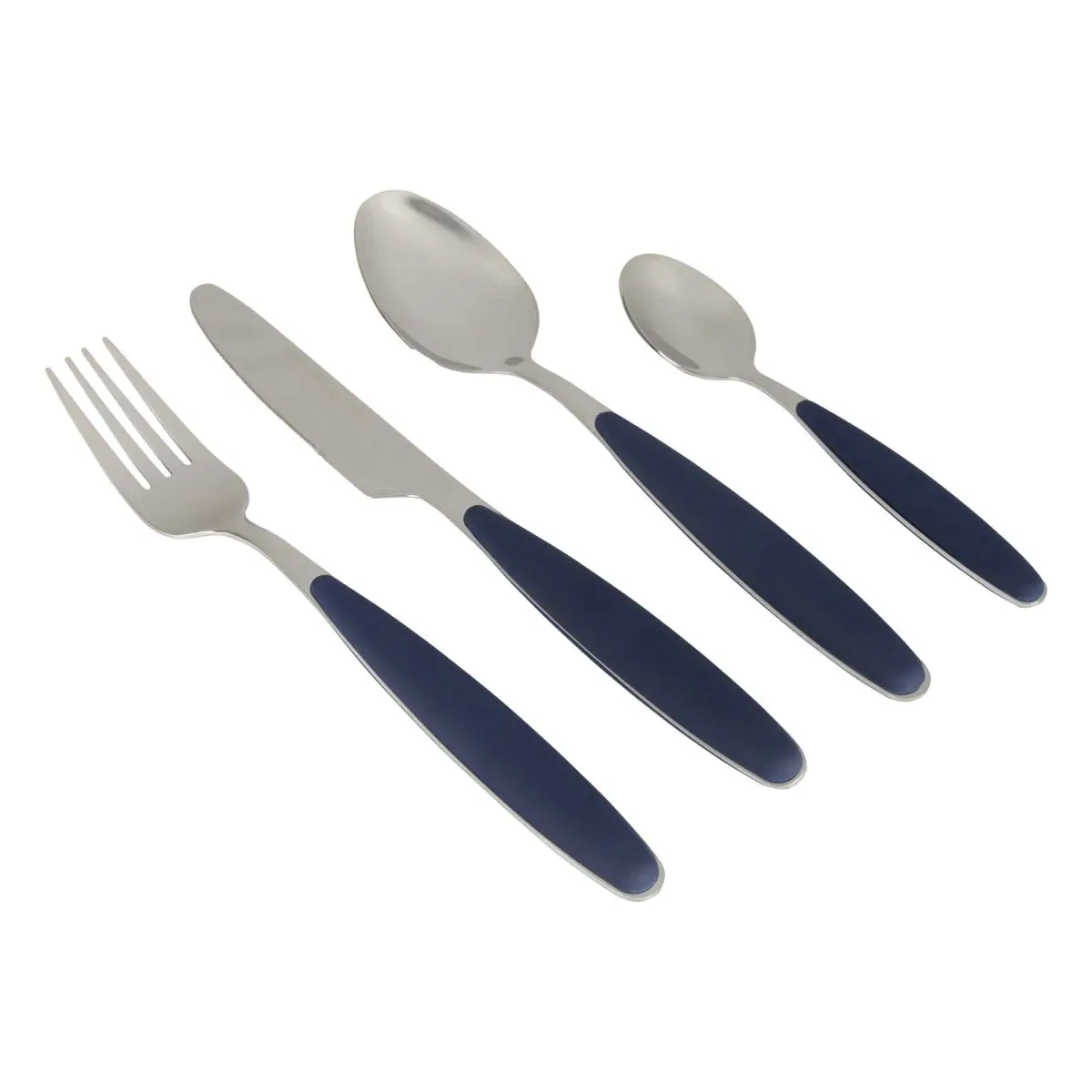 Besteckset Grey Line - 16-teilig, dunkelblau