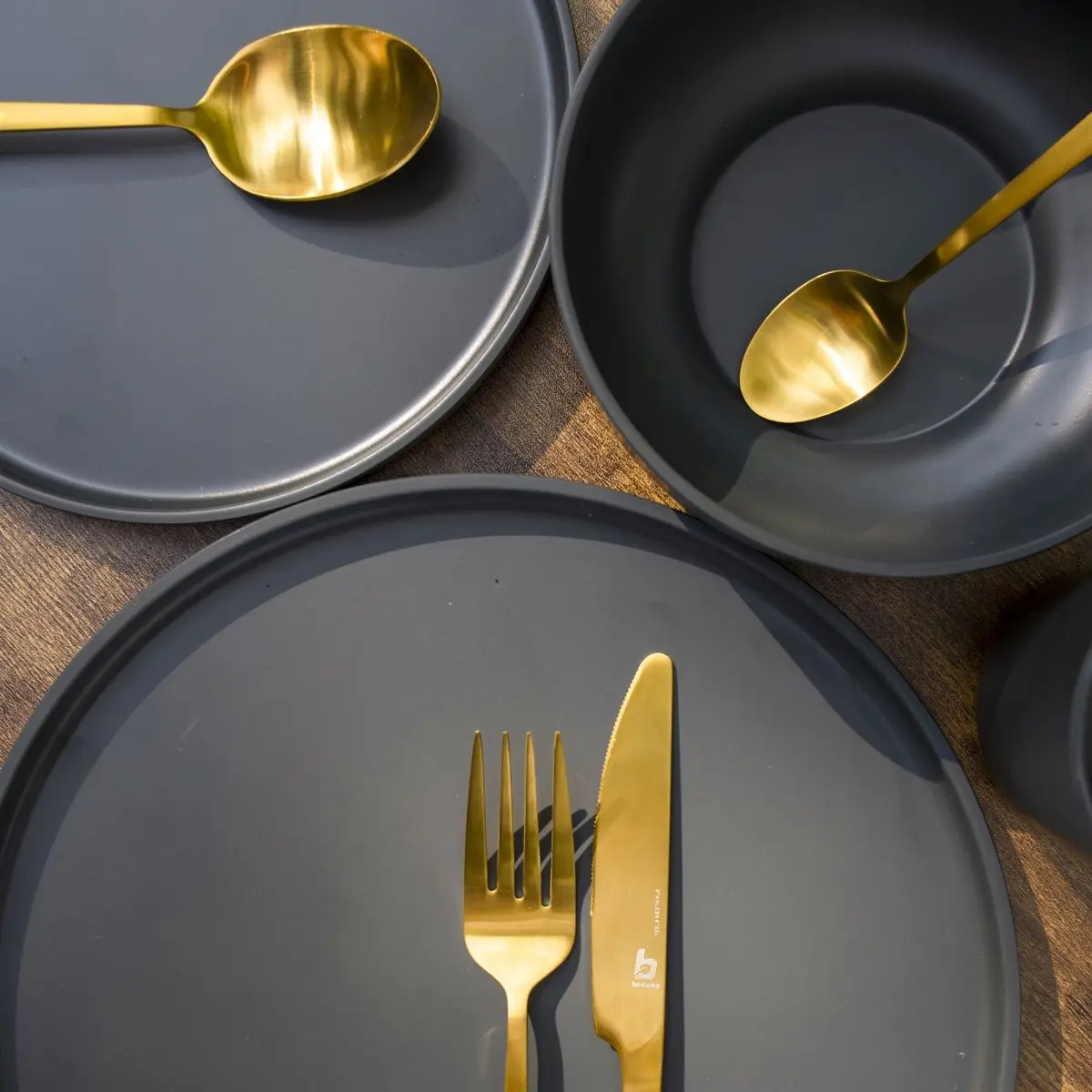 Besteckset - Fairbanks - gold, 4 Personen