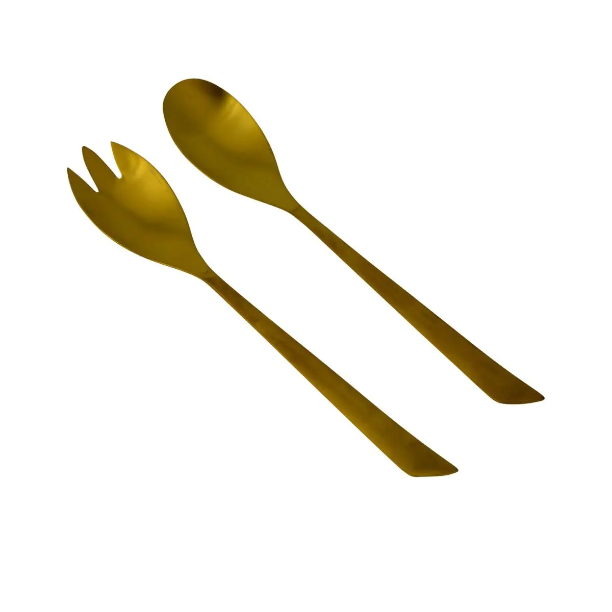 Salatbesteck - 2-teilig, gold