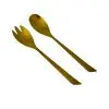 Salatbesteck - 2-teilig, gold