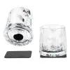 Magnet-Kunststoffglser - Whisky 250 ml, 2er-Set, klar