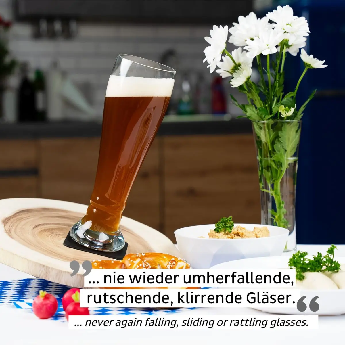 Magnet-Kristallglser - Weibierglas 500 ml