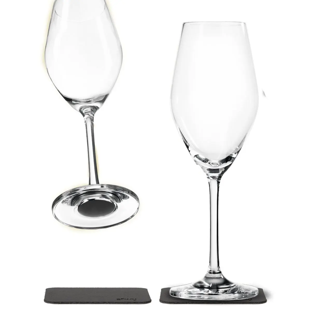 Magnet-Kristallglser - Champagnerglas 200 ml, 2er-Set
