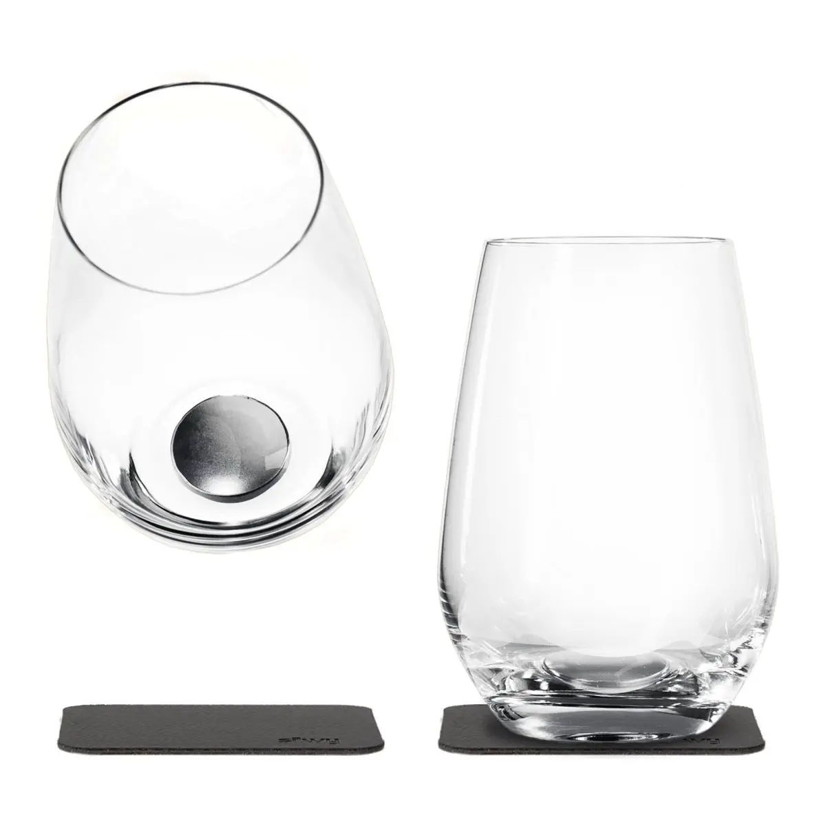 Magnet-Kristallglser - Longdrink 400 ml, 2er-Set